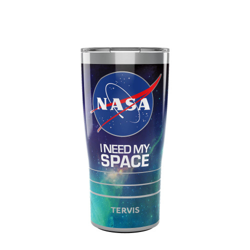 Tervis Triple Walled NASA I Need My Space Insulated Tumbler Cup Keeps Drinks Cold & Hot, 20oz, Stainless Steel