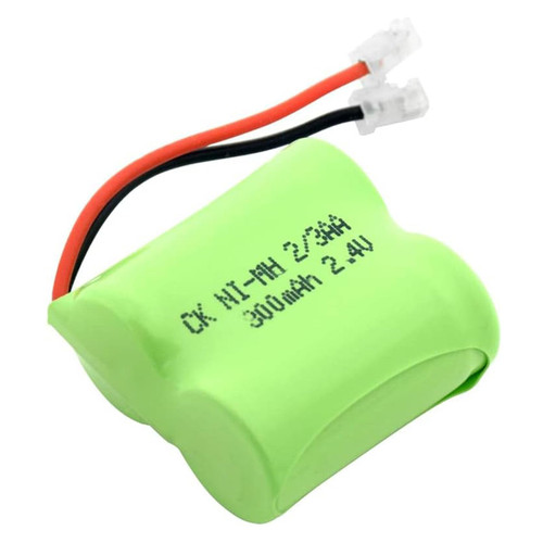 ZGFF 2.4V 300Mah 2/3AA Rechargeable Ni-MH Battery Pack, High Performance Backup Battery, with Universal Connector Plug