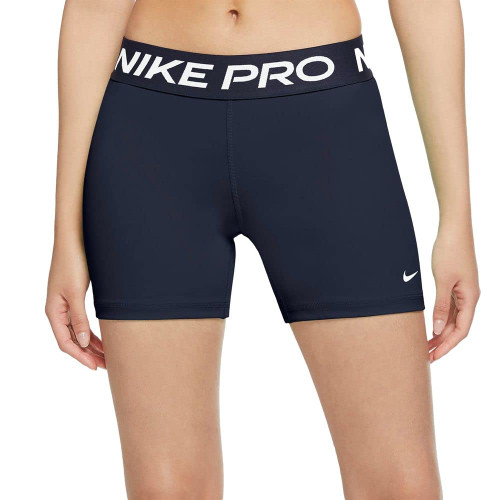 Nike Women's Pro 3" Shorts CZ9831 451 Size Large Obsidian/White