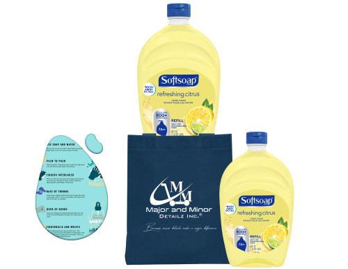 SS Liquid Hand Soap Refill (2 Pack) | Lemon Lime Refreshing Citrus Non-Antibacterial Handwash 50 Fluid Ounce for Pumps | Handwashing Guide | Skin So Soft Smooth Hands | Custom Value Bundle Set