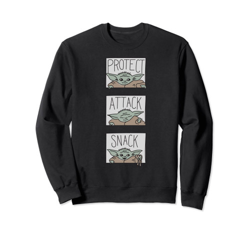 Star Wars The Mandalorian The Child Protect Attack Snack Sweatshirt