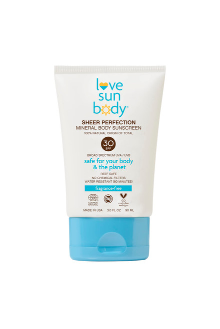 Love Sun Body Mineral Body Sunscreen SPF 30 (Fragrance Free)| Reef Safe Skincare | Zinc Oxide Lotion |100% Natural Origin Moisturizer | Ecocert Certified Cosmos Natural | 3 fl oz Love Sun Body Mineral Body Sunscreen SPF 30 (Fragrance Free)| Reef Safe Skincare | Zinc Oxide Lotion |100% Natural Origin Moisturizer | Ecocert Certified Cosmos Natural | 3 fl oz