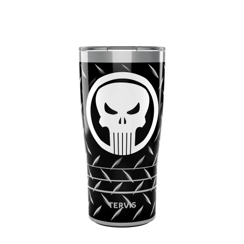 Tervis Marvel Punisher Black Triple Walled Insulated Tumbler, 20oz, Stainless Steel
