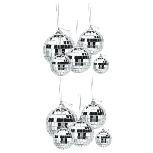 LIFKOME 72 pcs Out Door Decor Christmas Decor Cake Decorations Disco Cups Disco Ornaments for Hanging Disco Party Disco Ball Disco Ball Hanging Ornaments Mirror Ball Decorate Reflector