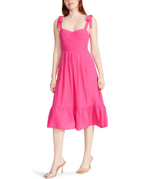 Steve Madden Apparel Women's Sophia-Rose Dress, Pink Glo, 10