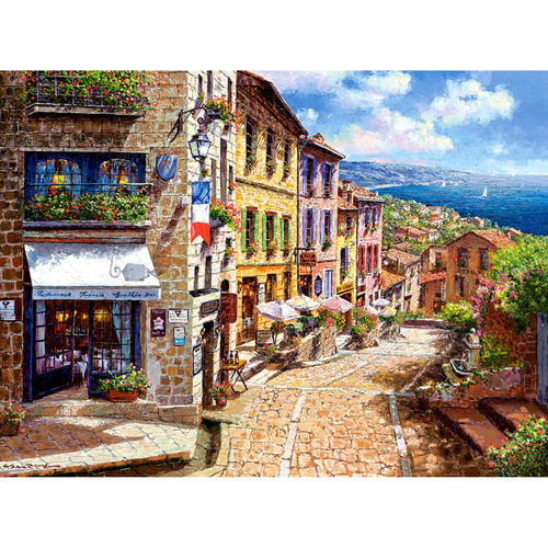 CASTORLAND 3000 Piece Jigsaw Puzzles, Afternoon in Nice, Puzzle of France, Mediterranean View, Adult Puzzles, Castorland C-300471-2 CASTORLAND 3000 Piece Jigsaw Puzzles, Afternoon in Nice, Puzzle of France, Mediterranean View, Adult Puzzles, Castorland C-300471-2