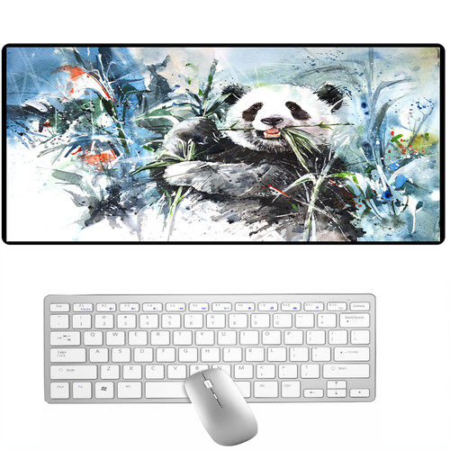 Black and White Panda Desk Pad/Mat Office Mouse Pad/Mat with Non-Slip Rubber Base,19.68"x39.37"Personalized Gaming Mouse Pad,Large Gaming Mouse Pad Computer Keyboard Pad XXXL