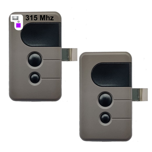 for Liftmaster 371LM 373LM Sears Craftsman Garage Door Opener Remote 139.53753 HBW2028 315MHz Purple Learn Button (2pack)