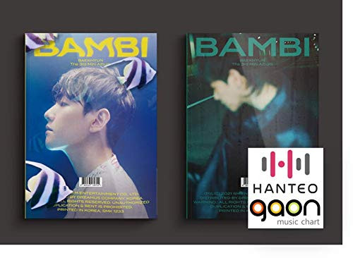 Exo Baekhyun - Bambi [Photobook Random ver.] (3rd Mini Album) [Pre Order] CD+Photobook+Folded Poster+Others with Tracking, Extra Decorative Stickers, Photocards
