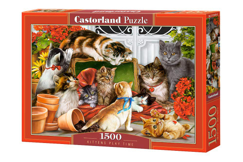 Castorland Puzzle 1500 Pieces, Kittens Play Time - ?-151639 Castorland Puzzle 1500 Pieces, Kittens Play Time - ?-151639