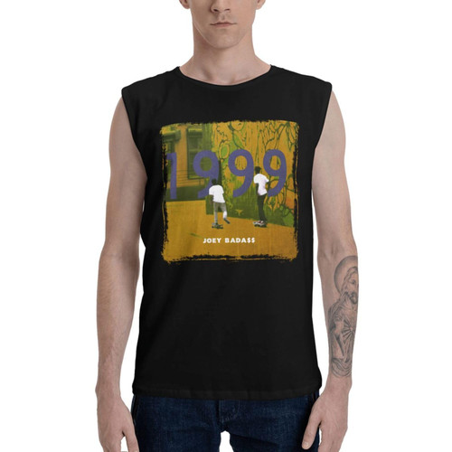 Joey Rapper Badass Singer 1999 Sleeveless T Shirt Mens Casual Cotton Tank Top Summer Shirts O-Neck Large Black