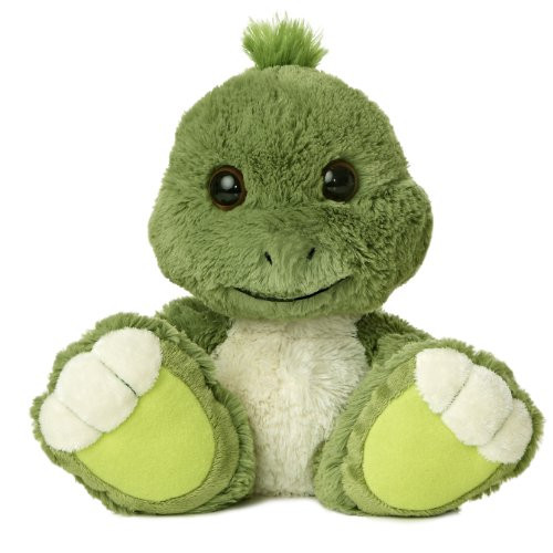 Aurora World Taddle Toes Snorkel Turtle Plush, 10" Tall
