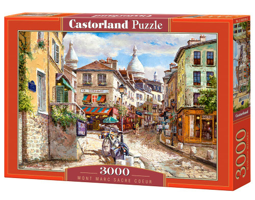CASTORLAND 3000 Piece Jigsaw Puzzles, Montmartre Sacre Coeur, Puzzle of France, Paris, Adult Puzzles, Castorland C-300518-2 CASTORLAND 3000 Piece Jigsaw Puzzles, Montmartre Sacre Coeur, Puzzle of France, Paris, Adult Puzzles, Castorland C-300518-2