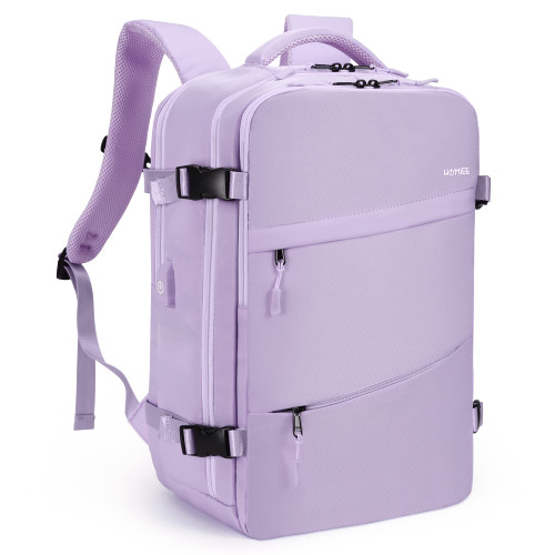 HOMIEE Travel Laptop Backpack For Women Men Airline Approved Carry On Backpack Waterproof Sports Luggage Backpack Casual Daypack Small Hiking Backpack, Purple