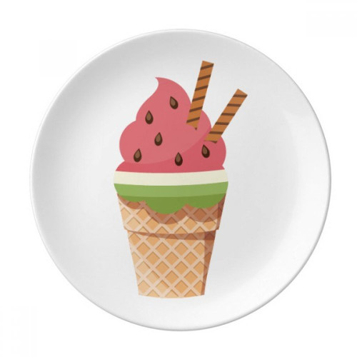 Biscuits Watermelon Cones Ice Cream Plate Decorative Porcelain Salver Tableware Dinner Dish