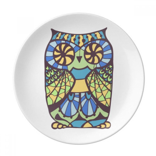 Decorative Love Owl Plate Decorative Porcelain Salver Tableware Dinner Dish