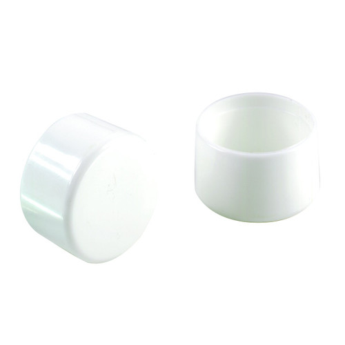 Shepherd Hardware 9745 Plastic Leg Tips (Pack of 4), 1 1/4', White