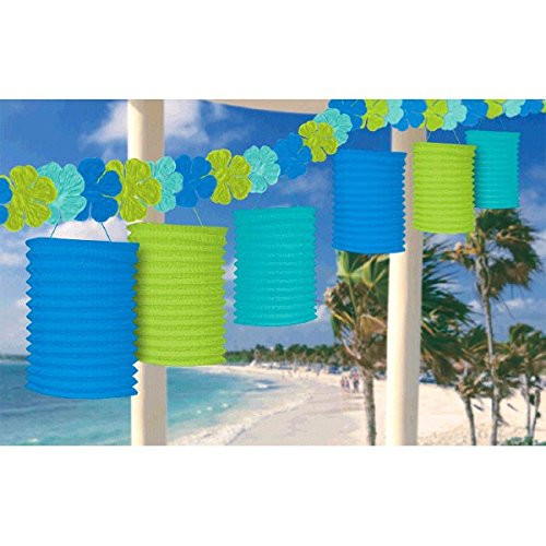 Amscan 229970 Lantern Garland, 10', Multicolor
