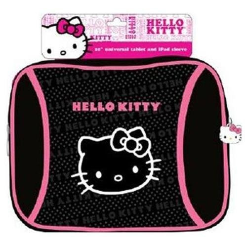 Hello Kitty Universal 10" Tablet iPad Sleeve - Carrying Case HK-23009 Black