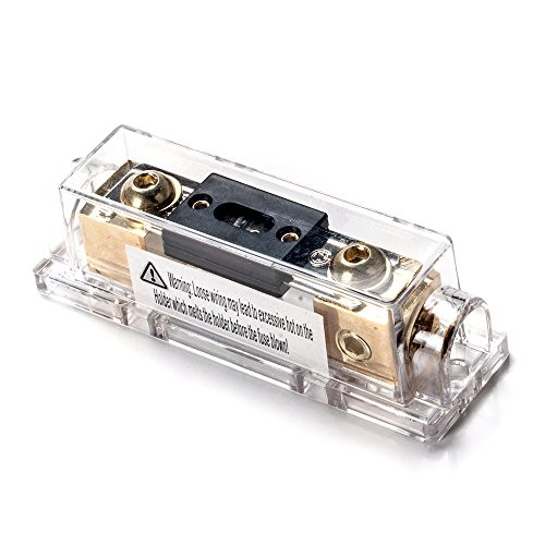 150A Inline ANL fuse holder fits for 0 2 4 Gauge wire including 2 pcs 150A ANL Fuse 1pc Hex key wrench