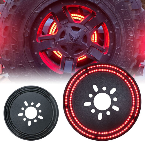 Gubebaili Spare Tire Brake Light for Jeep Wrangler JK 2007-2018 & JL/JLU 2018+, LED3rd Third Brake Light, Double Red Light