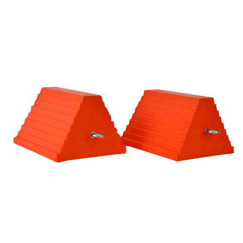 Tiousmoky Wheel Chocks, Heavy Duty Wheel Chock with Handle?Rubber Wheel Chocks for Boat Trailers, RV, Truck, Camper, 4 Pack