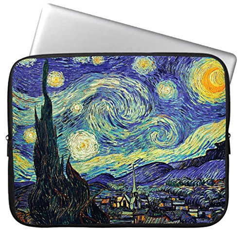 HESTECH 15.6 Laptop Case Computer Sleeve Bag Neoprene Compatible for 14-15.6 inch HP | Dell | Asus | Acer | MacBook | Samsung Chromebook, Starry Night