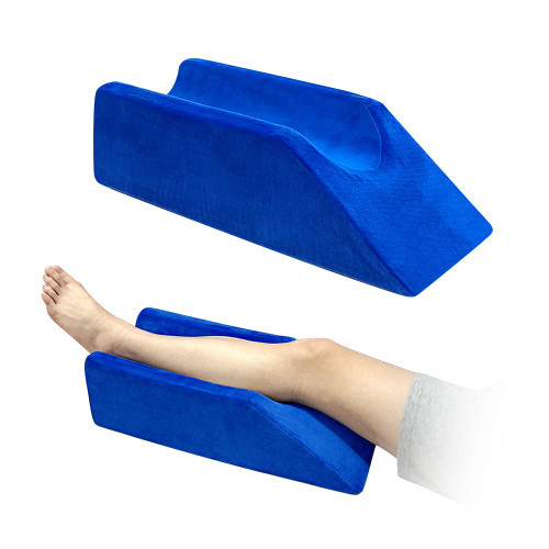 Leg Elevation Pillow Wedge Knee Foam for Sleeping Ankle Post Surgery Foot Leg Rest Pillows Knee Support Cushion Medical Pillow Leg Elevator Bed Positioning Wedge Surgery Recovery (Blue, 50cm Long) Leg Elevation Pillow Wedge Knee Foam for Sleeping Ankle Post Surgery Foot Leg Rest Pillows Knee Support Cushion Medical Pillow Leg Elevator Bed Positioning Wedge Surgery Recovery (Blue, 50cm Long)