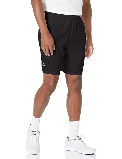 adidas Men's Club Stretch Woven Tennis Shorts, Black, Small