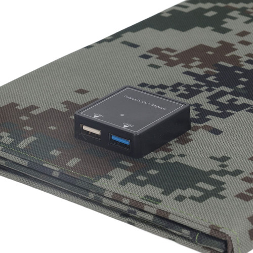 21W Foldable Solar Power Panel Lightweight Portable Space Saving Waterproof Solar Charger Panel for Phone