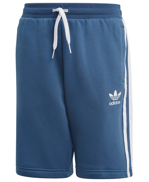 adidas Originals Kids Unisex Fleece Shorts Night Marine/White Large