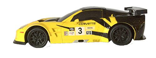 Braha Corvette C6.R 1:24 Licensed Friction Car (Yellow)