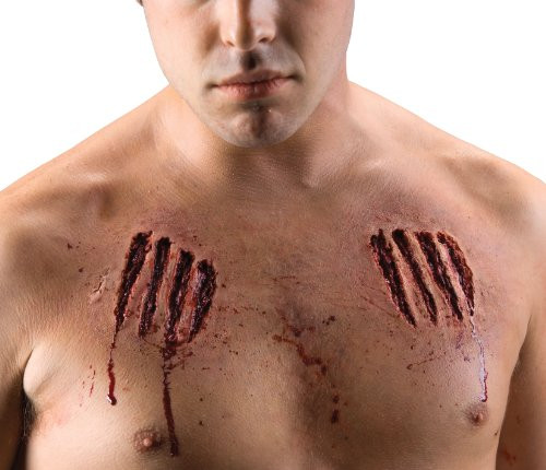 Rubie's Reel F/X Clawed Claw Mark Kit, Red, One Size