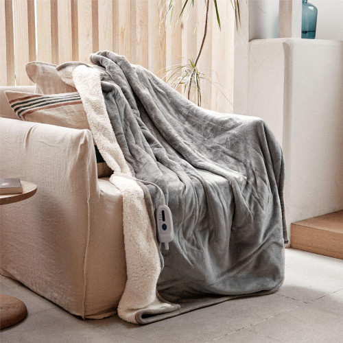 GOTCOZY Heated Blanket Electric Throw 50''X60''- Soft Silky Plush Electric Blanket with 4 Heating Level & 3 Hour Auto Off Heating Blanket, ETL Certified Machine Washable (Grey) GOTCOZY Heated Blanket Electric Throw 50''X60''- Soft Silky Plush Electric Blanket with 4 Heating Level & 3 Hour Auto Off Heating Blanket, ETL Certified Machine Washable (Grey)
