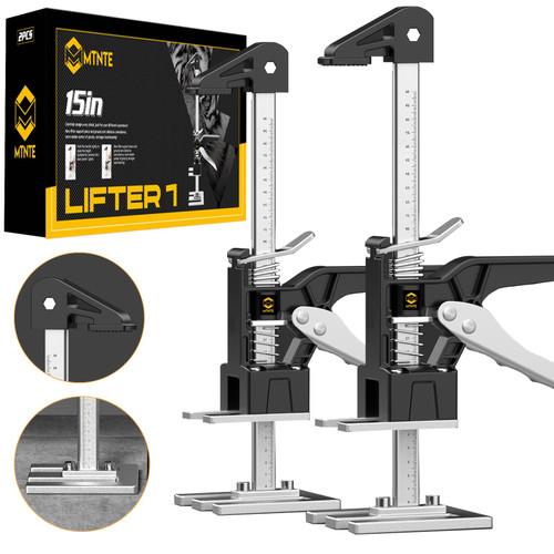 Mtnte Arm Tool Lift 2PCS Labor Saving Handle?Multi-Function Height Adjustment Lifting Device,Wall Tile Locator, Door Panel Lifting Cabinet Jack Board Lifter,Men's Labor-Saving Tool