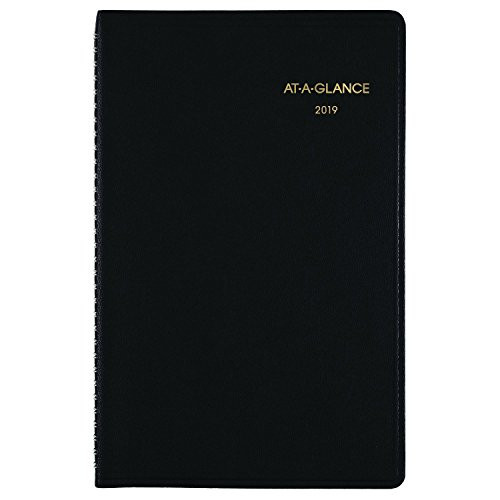 AT-A-GLANCE 2019 Weekly Planner / Appointment Book, 5" x 8", Small, Black (7010005)
