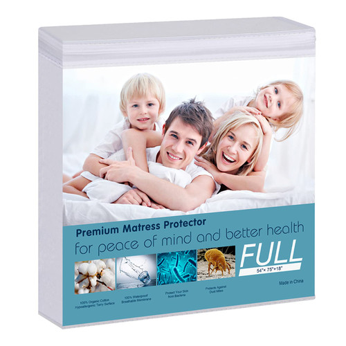 Waterproof Mattress Pad Protector 100% Organic Cotton Hypoallergenic Breathable Mattress Pad Cover, Deep Pocket, Vinyl Free Waterproof Mattress Pad Protector 100% Organic Cotton Hypoallergenic Breathable Mattress Pad Cover, Deep Pocket, Vinyl Free