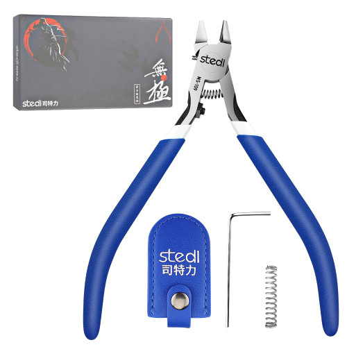 stedi Ultimate Model Nipper,Ultra-thin Single-edge and Nipper Case,for Gundam Repairing Plastic Model and Fixing, 5-Inch for Gunpla Model,Sprue Cutter for Plastic Model Building stedi Ultimate Model Nipper,Ultra-thin Single-edge and Nipper Case,for Gundam Repairing Plastic Model and Fixing, 5-Inch for Gunpla Model,Sprue Cutter for Plastic Model Building