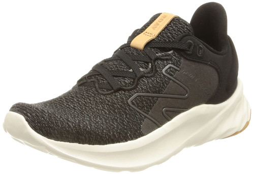 New Balance Women's Fresh Foam Roav V2 Sneaker, Black/Sea Salt, 7 Wide