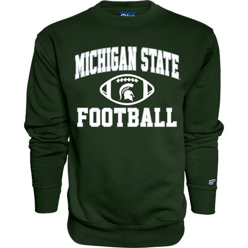 Blue 84 Men's Michigan State Spartans Crewneck Sweatshirt Team Color Football, Team Color, Large Blue 84 Men's Michigan State Spartans Crewneck Sweatshirt Team Color Football, Team Color, Large