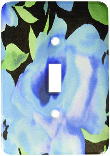 3dRose LLC lsp_31095_1 Blue Blur Flower Single Toggle Switch