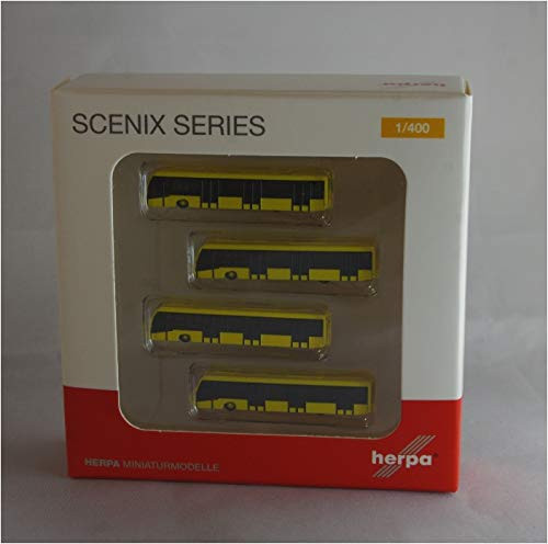 Herpa 562591 Scenix Airport Bus Airplane Set of 4