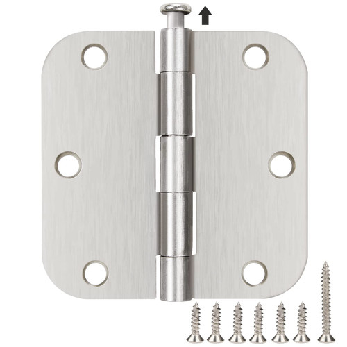 30 Pack Nickel Door Hinges Satin Nickel 3.5 x 3.5 Inch Interior 3 1/2 Inch Door Hinges Brushed Nickel Rounded 5/8" Radius Corners Iron Bifold Silver Residential Hinges for Doors Hardware Controls 30 Pack Nickel Door Hinges Satin Nickel 3.5 x 3.5 Inch Interior 3 1/2 Inch Door Hinges Brushed Nickel Rounded 5/8" Radius Corners Iron Bifold Silver Residential Hinges for Doors Hardware Controls