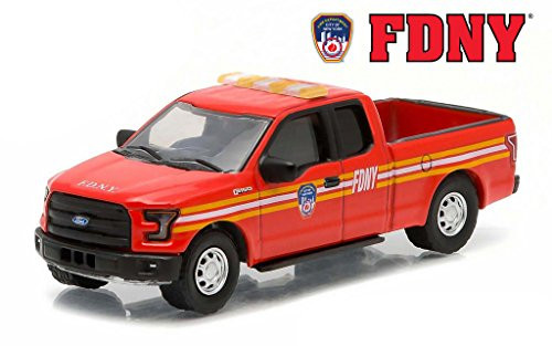 2015 Ford F-150 The Official Fire Department City of New York FDNY Hobby Exclusive 1/64 by Greenlight 29833