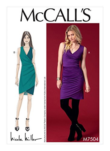 MCCALLS M7504 MISSES DRESS (SIZE 6-14) SEWING PATTERN