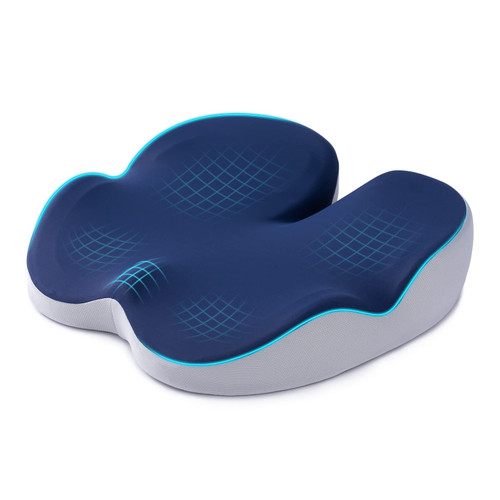 Office Chair Cushions, Car Seat Cushion, Non-Slip Sciatica, Coccyx Tailbone Pain Relief Back Cushion Pad for Long Sitting, Memory Foam Butt Pillow for Computer Desk, Driving, Seat Cushion