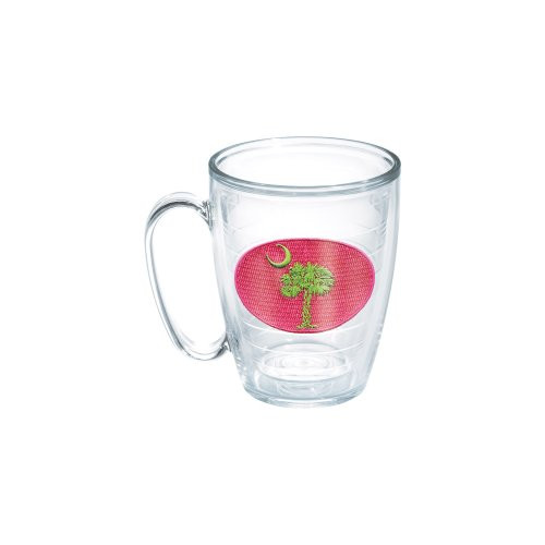 Tervis South Carolina Flag 15-Ounce Mug, Pink and Green, Boxed