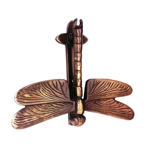 Shristy Hardware "Dragon Fly" Decorative Iron Door Knocker for Door Front - Exterior for Home Iron Door Knocker Front Door Entry Knocker - (Pack of 1 - Antique Copper Finish)
