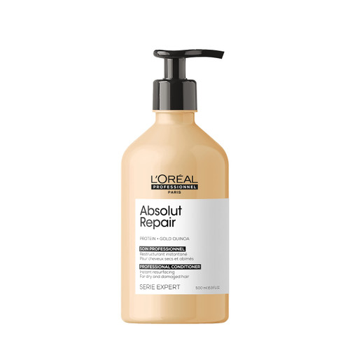 L'Oreal Professionnel Absolut Repair Conditioner | Protein Hair Treatment | Repairs Damage & Provides Shine | With Quinoa & Proteins | For Dry, Damaged Hair | 16.9 Fl. Oz. L'Oreal Professionnel Absolut Repair Conditioner | Protein Hair Treatment | Repairs Damage & Provides Shine | With Quinoa & Proteins | For Dry, Damaged Hair | 16.9 Fl. Oz.