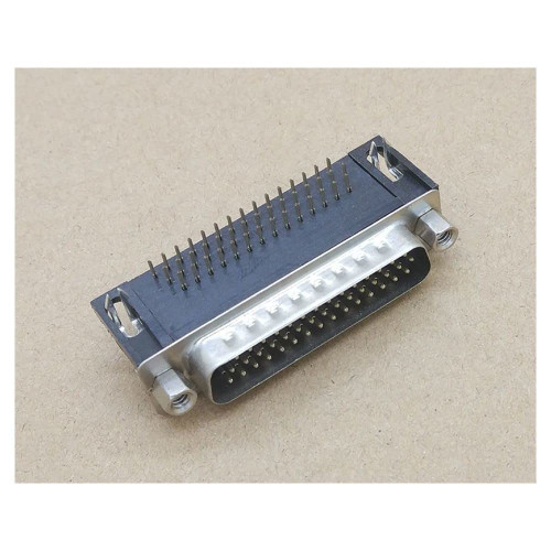 10 Pcs Serial Port Connectors 44 Pin Male Right Angle PCB Connector 3 Rows D-SUB